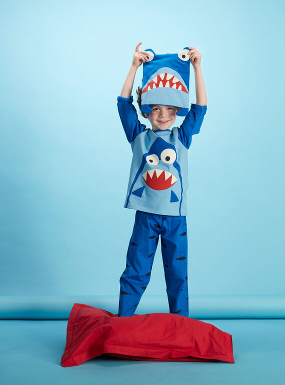 Pijama disfarce azul criança menino com arrumação JEGOPYJMAN4 / 20SH12L3PYGC238