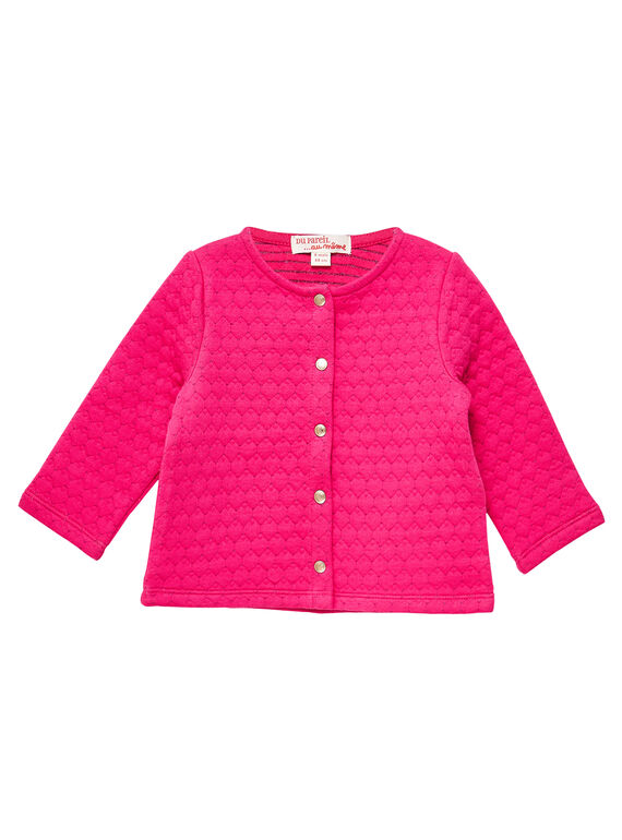 Cardigan rosa bebé menina JIJOCAR2 / 20SG0952CARF507