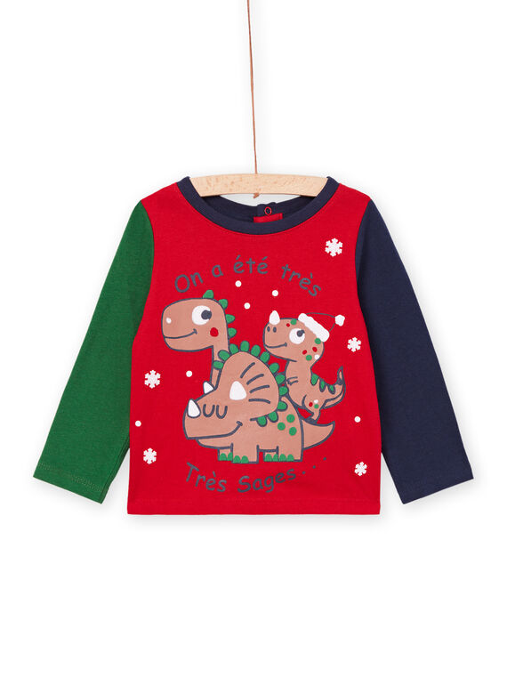 T-shirt de Natal com estampado multi-técnica PUNOTEE / 22WG10V1TMLF504