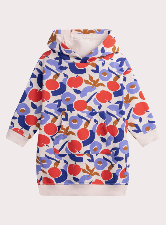 Vestido sweatshirt estampado com capuz WAKAROB1 / 25S90131ROB114