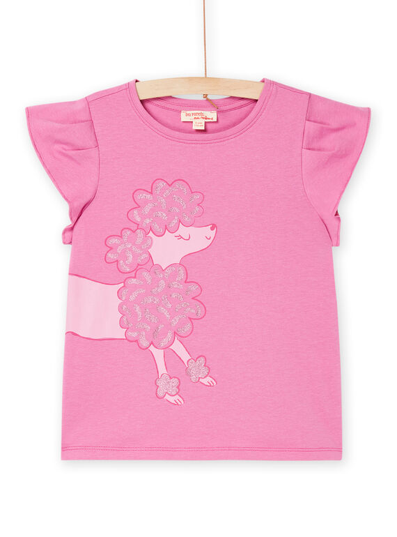 T-shirt rosa com padrão poodle RAJOTI3 / 23S90184TMCD318