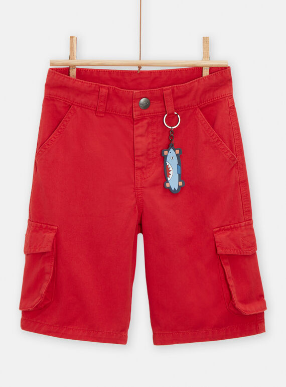 Bermudas vermelho menino TOCLUBER3 / 24S902O2BERF518