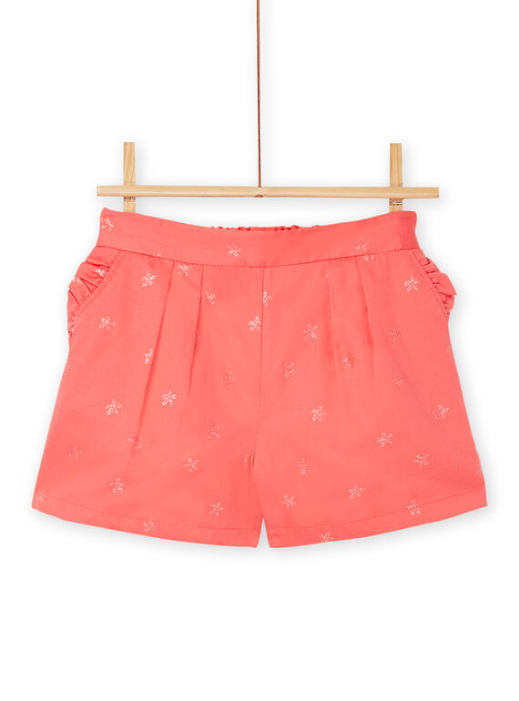 Calções rosa com estampado de flores RABUSHORT / 23S90141SHOE403