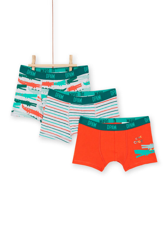 Lote de 3 boxers criança menino crocodilos LEGOBOXCRO / 21SH1226BOXJ922