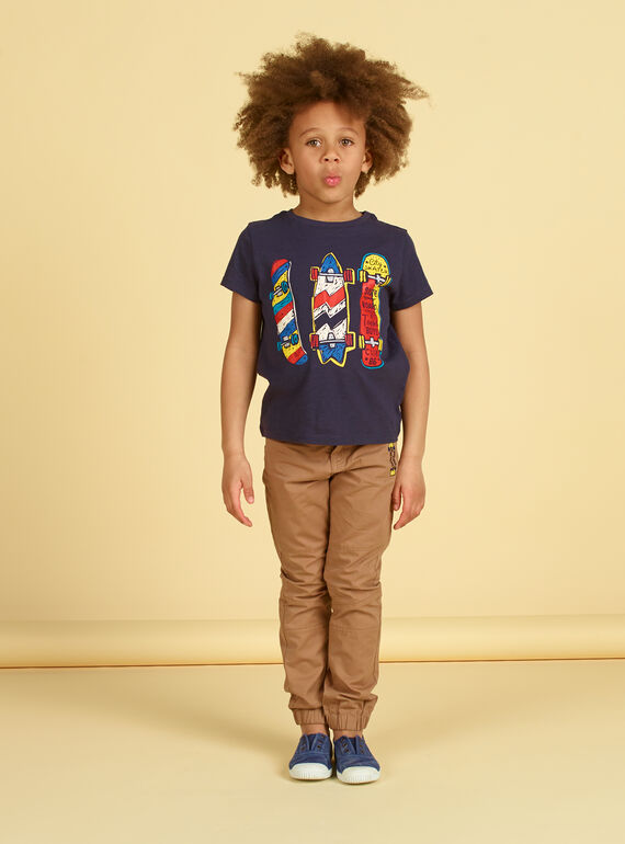 T-shirt preta e vermelha - Criança menino LOPOETI2 / 21S902Y1TMCJ900