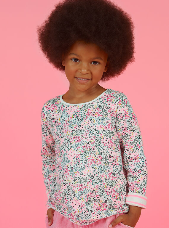 T-shirt mangas compridas reversível menina MAKATEE1 / 21W901I4TML001