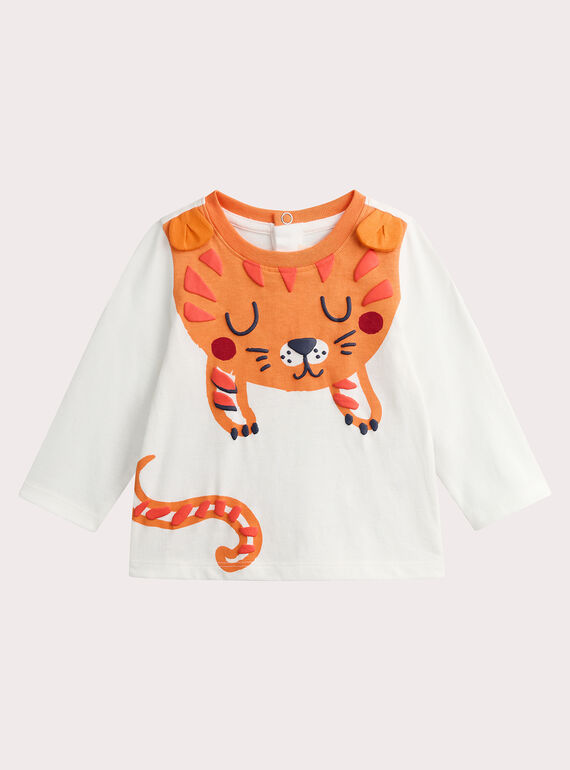 T-shirt com tigre para bebé menino VUKOTEE2 / 24WG1031TML001