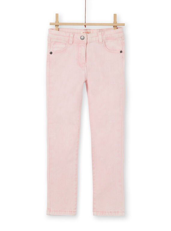 Calças de ganga slim 5 bolsos em acide wash LAROUPANT / 21S901K1PAND326