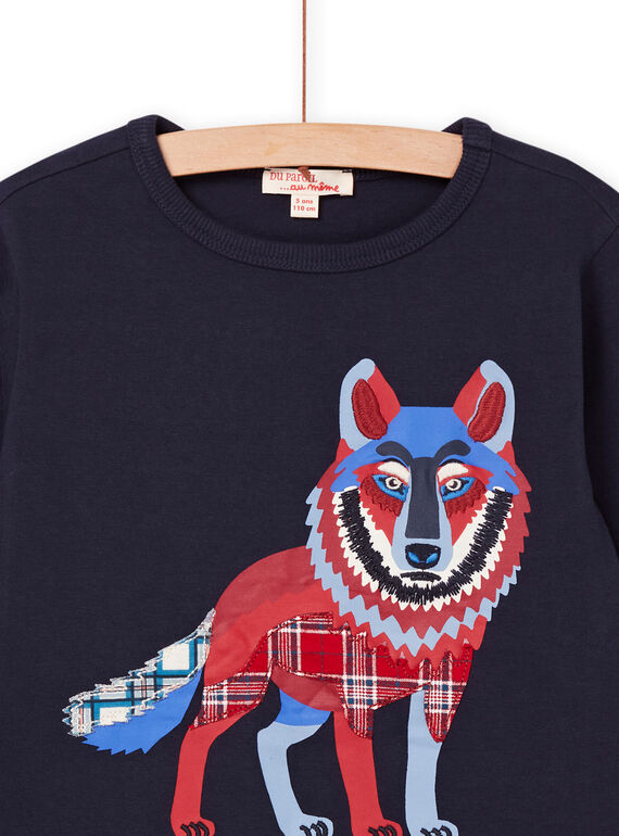T-shirt com estampado de lobo POGOTEE1 / 22W902O5TML705