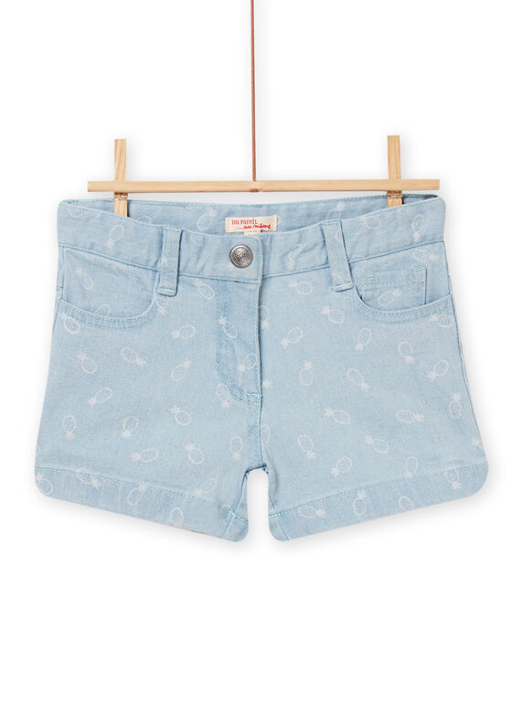 Calções de ganga clara menina NAJOSHORT4 / 22S901C1SHOP272