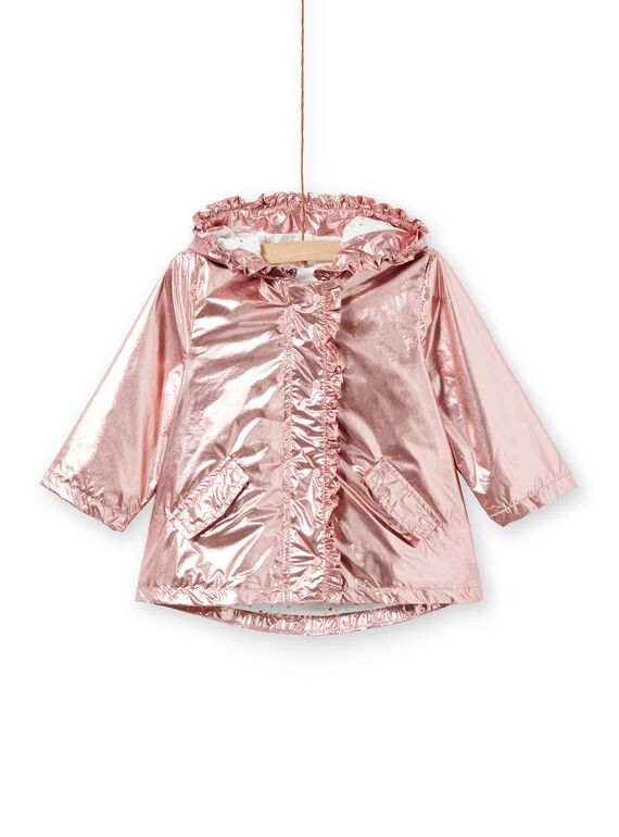 Parca rosa-acobreado bebé menina LIFANPARK / 21SG09R1PAR030