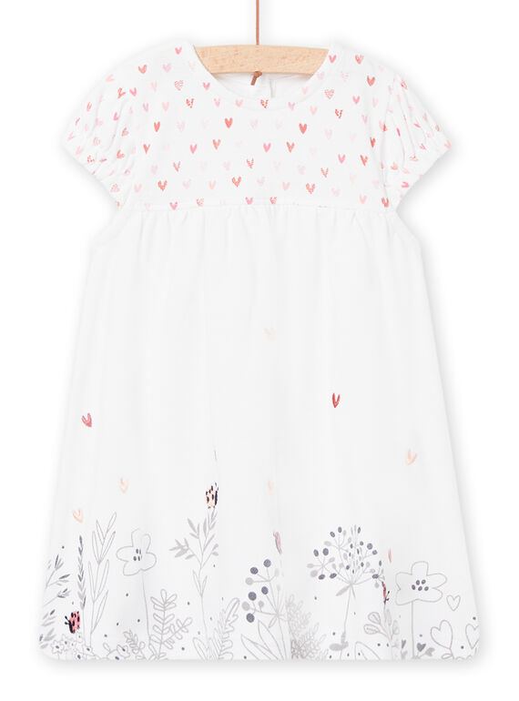 Vestido em malha piqué com padrão floresta recém-nascido menina NOU1ROB / 22SF0341ROB000