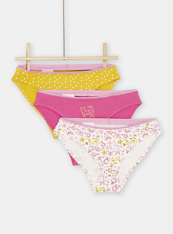 Pack de 3 cuecas multicolor menina SEFALOTCAT / 23WH1163D5L000