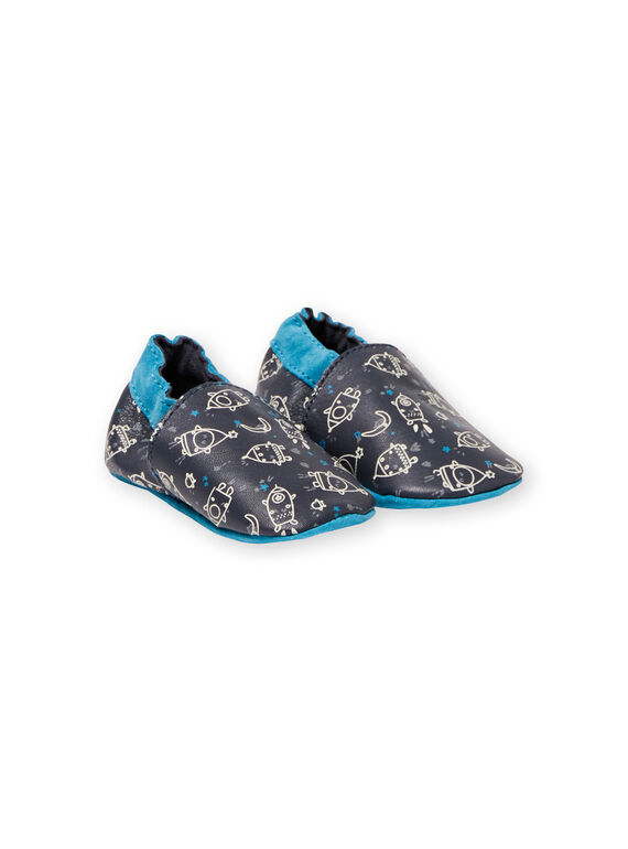 Pantufas azul-marinho e azul claro bebé menino KNGTROUS / 20XK3816D3S070
