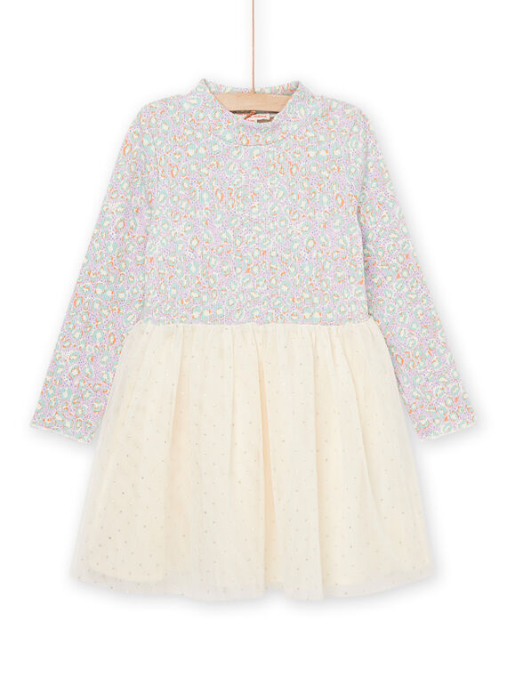 Vestido de mangas compridas em tule PAREROB2 / 22W901T2ROB320