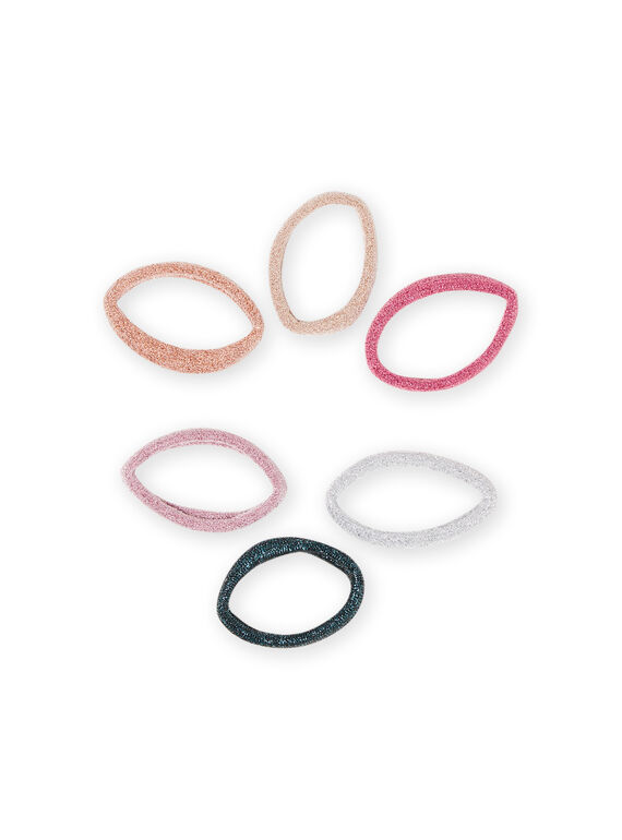 Pack de 6 elásticos a condizer menina MYAJOELA6 / 21WI01S1ELAK008