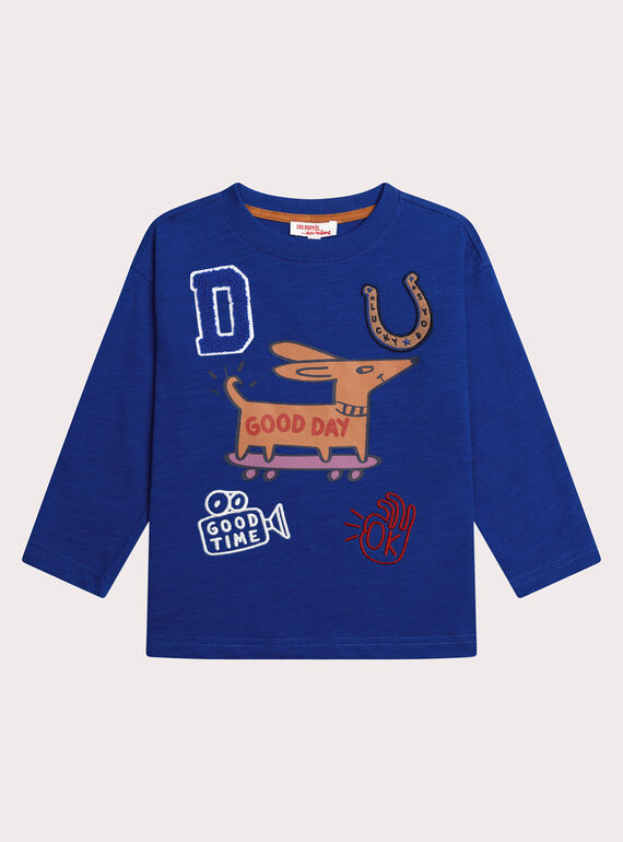 Blue TEE SHIRT LS XOBLUTEE3 / 25W902N2TMLC231