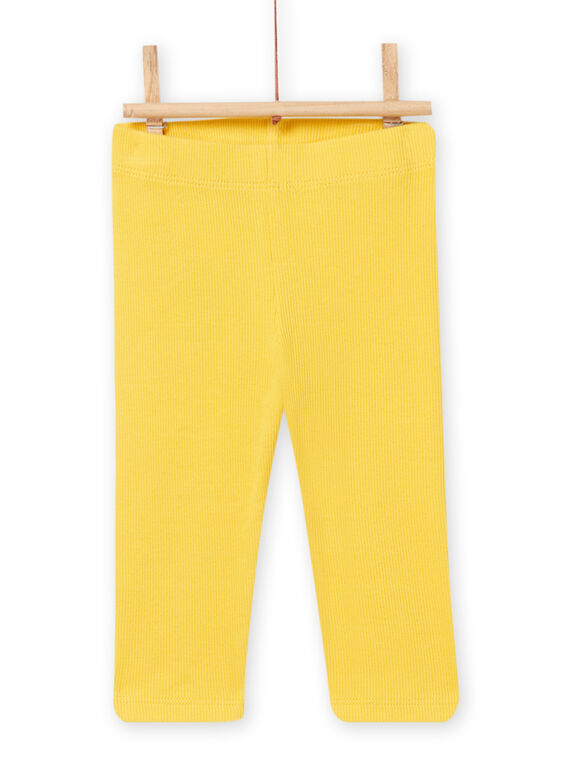 Leggings caneladas amarelo bebé menina NYIJOLEG3 / 22SI0962CALB105