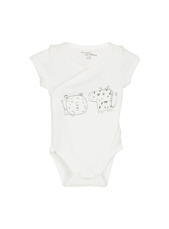 Body de mangas curtas bebé unissexo FOU2BOD2 / 19SF77J2BOD000