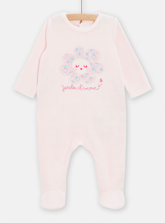 Babygro rosa com animação de sol bebé menina TEFIGREJAR / 24SH1344GRED322