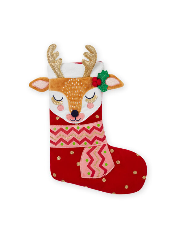 Meia de Natal bordada menina MYANOCHONO / 21WI01Q1ACD050