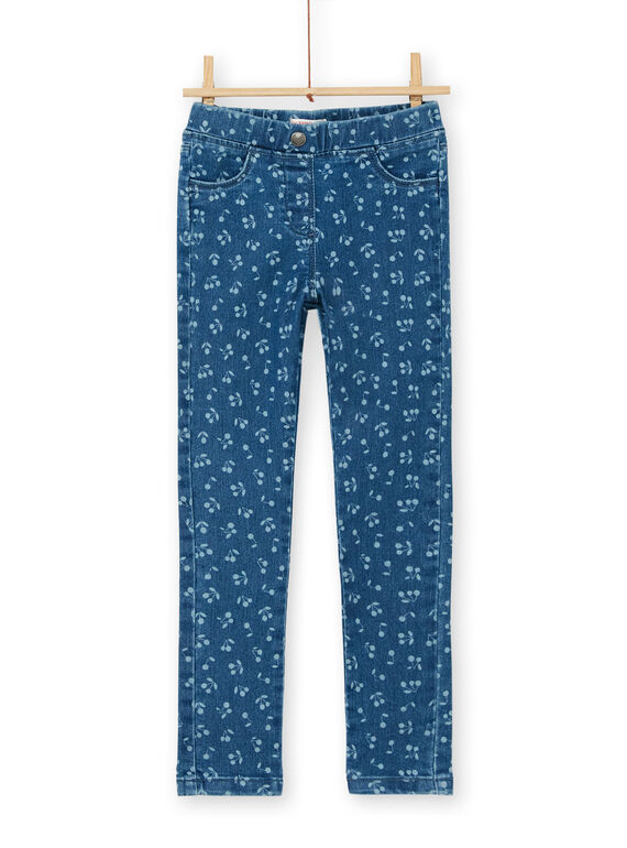 Jeggings azuis com estampado cerejas LAJOJEG1 / 21S90142D2BP274