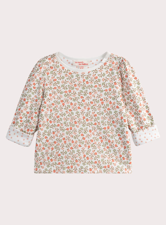 T-shirt reversível com estampado para bebé menina WILANTEE1 / 25SG0944TMLA001
