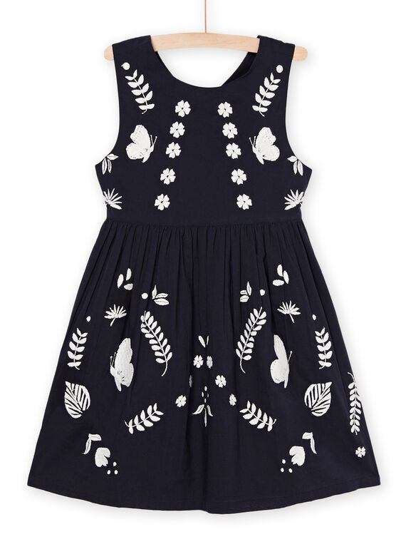 Vestido preto bordado 