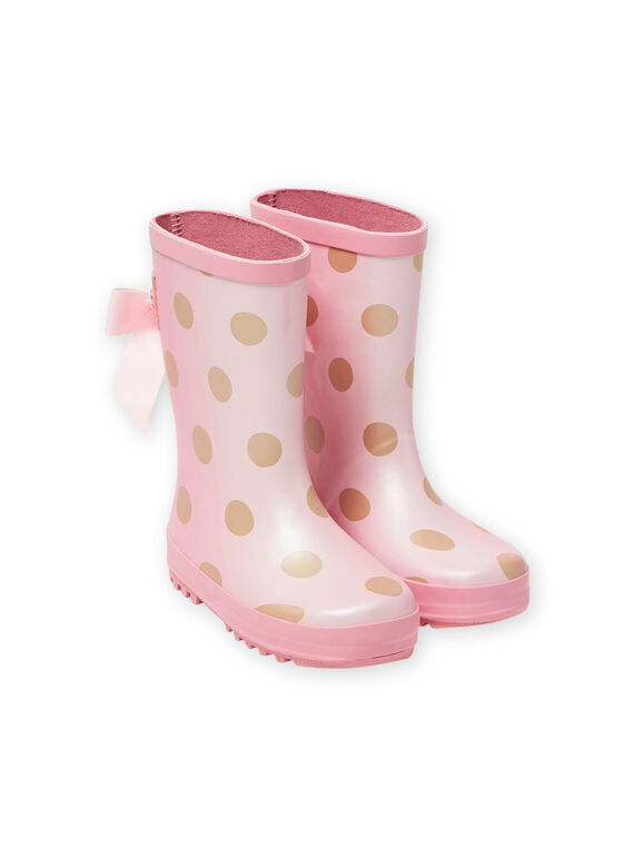 Galochas rosa às bolas dourado menina MAPLUIPOIS / 21XK3514D0C321