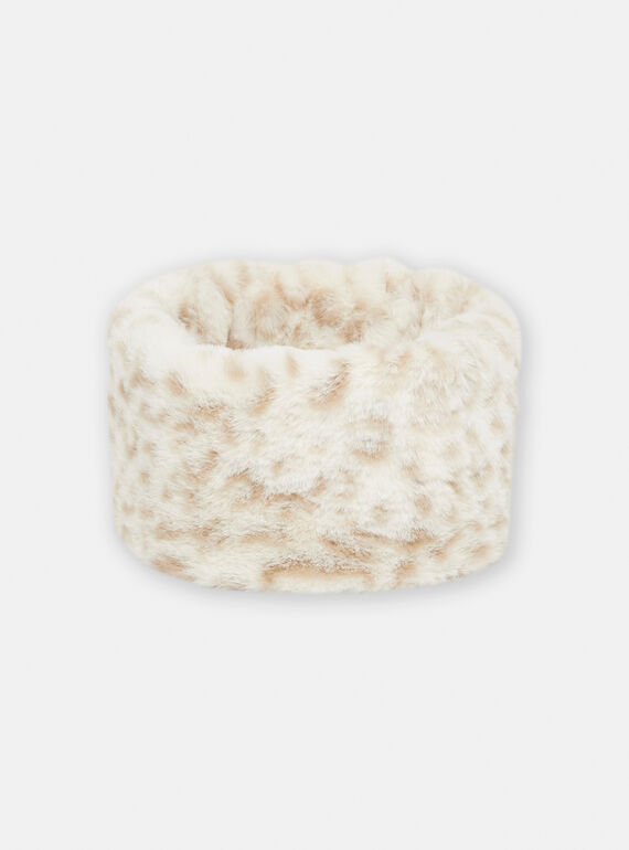 Cachecol cru com estampado leopardo SYAJOSNOO2 / 23WI0191SNO003