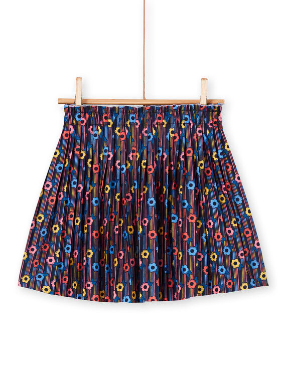 Saia rosa e azul estampado florido criança menina LAHAJUP / 21S901X1JUP070