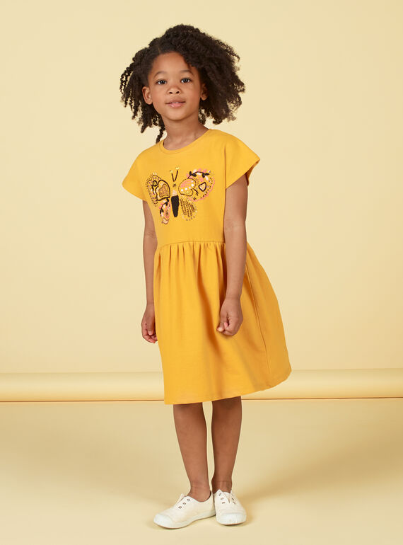 Vestido amarelo LAPOEROB2 / 21S901Y2ROB107