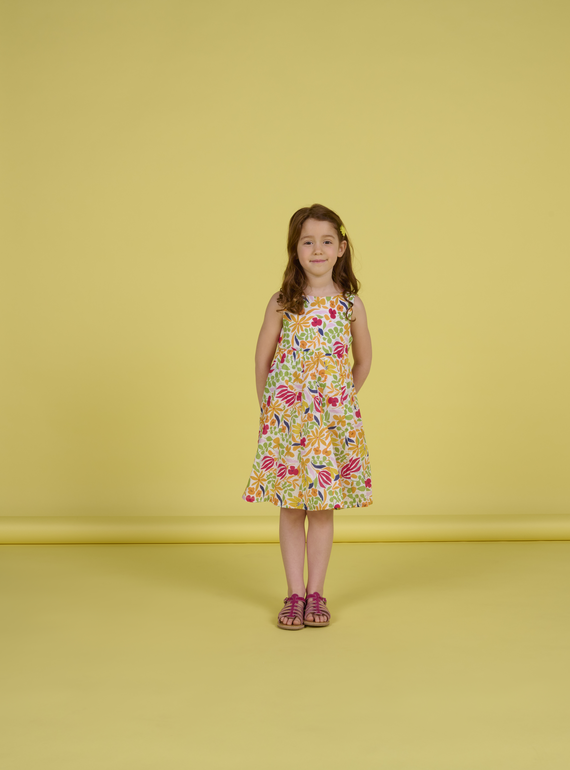 Vestido multicor menina NAHOROB1 / 22S901T3ROB000