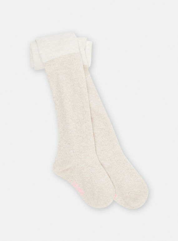 Collants cru em lurex bebé menina SYIJOCOLU1 / 23WI09M4COL006