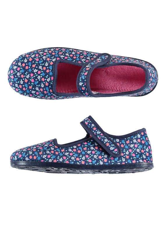 Chinelos made in France veludo florido azul GFBALFLE / 19WK35Z7D07070