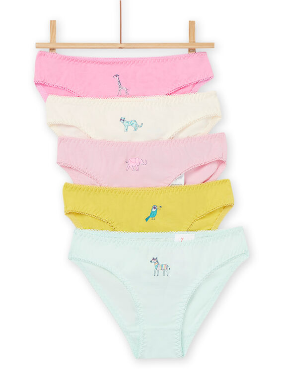 Pack de 5 cuecas com padrão de animal REFALOTSEM2 / 23SH1115D5LD303