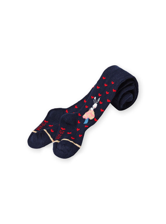 Collants azul-marinho bebé menina LYIHACOL / 21SI09X1COL070