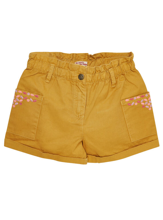 Calções estilo sahara bordado JADUSHORT3 / 20S901O2SHOB107