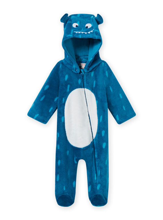Sobrepijama azul com capuz e padrão monstro bebé menino MEGASURPYJ / 21WH1491SPY715