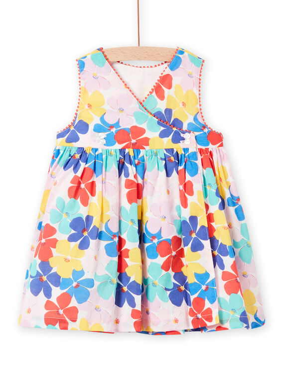 Vestido sem mangas com estampado florido colorido bebé menina NILUROB1 / 22SG09P4ROB001