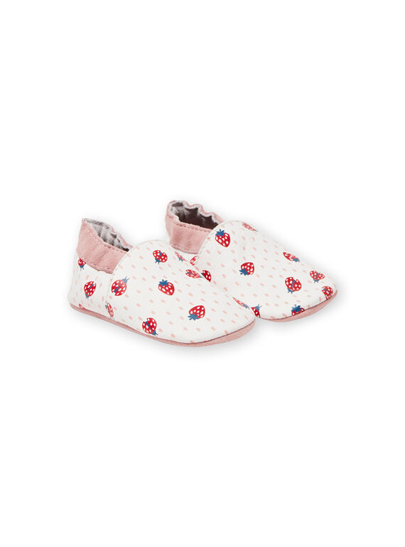 Pantufas cru, rosa e vermelho bebé menina LNFAOP / 21KK3711D3S001