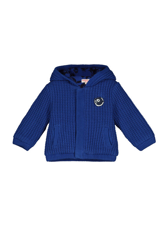 Casaco com capuz bebé menino FUGROVES1 / 19SG10X1VES703