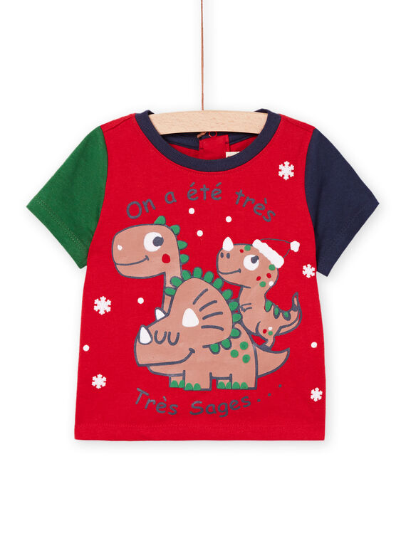 T-shirt de Natal com estampado multi-técnica PUNOTEEX / 22WG10V1TMCF504