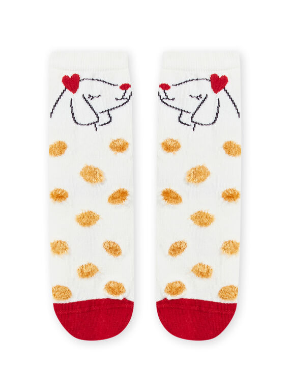 Meias às bolas padrão cão menina MYAMIXCHOBO / 21WI01J2SOQ009