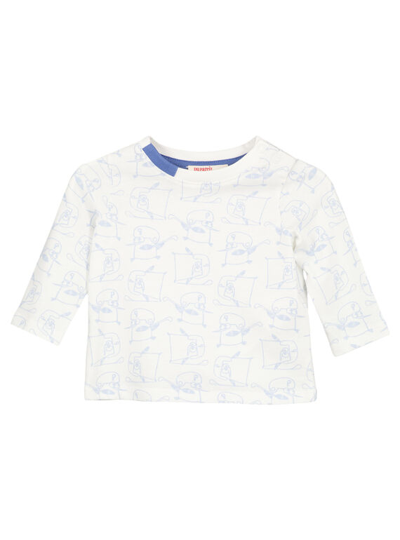 T-shirt de mangas compridas em jersey bebé menino GUBLATEE2 / 19WG10S2TML001