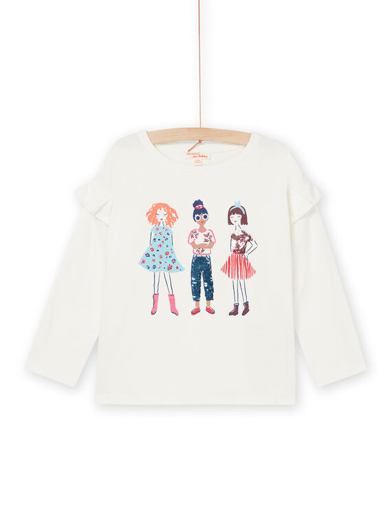 T-shirt com padrão de meninas PAGOTEE4 / 22W901O3TML001