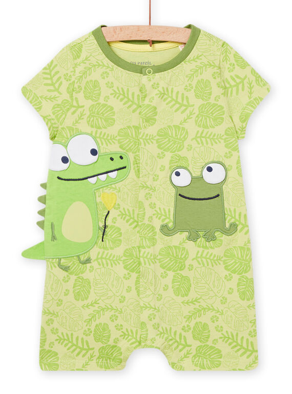 Babygro com estampado de folhas limão verde bebé menino NEGAGREHOL / 22SH14H7GRE615