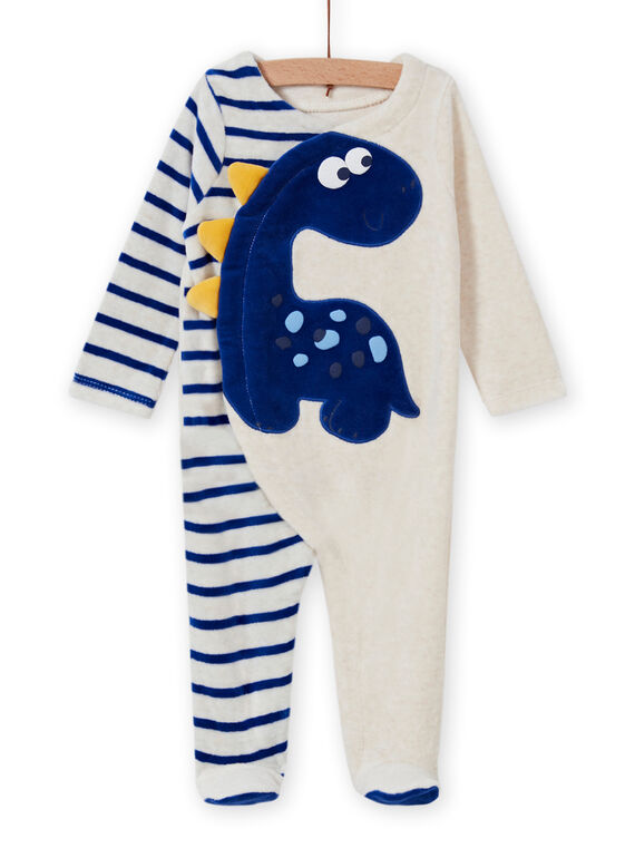 Babygro cru mesclado com padrão de dinossauro bebé menino MEGAGRENOS / 21WH1485GRE006