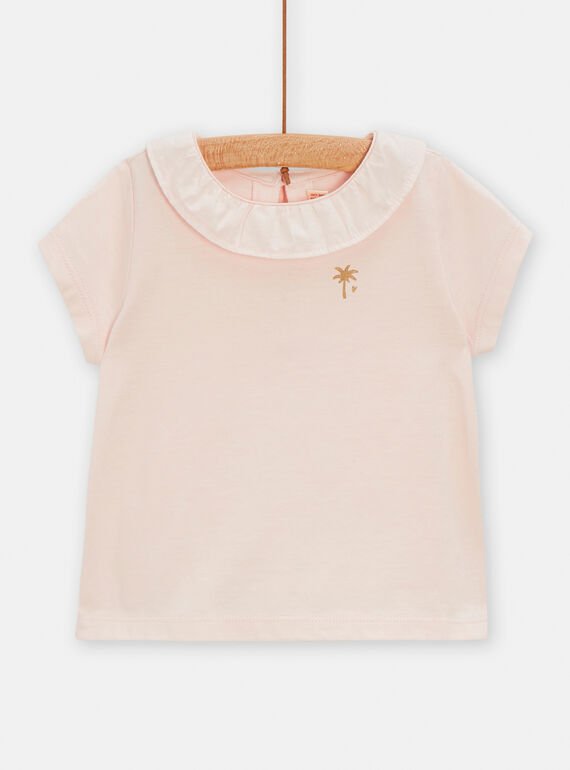 Camisola rosa lisa para bebé menina TIJOBRA6 / 24SG09D2BRAD310
