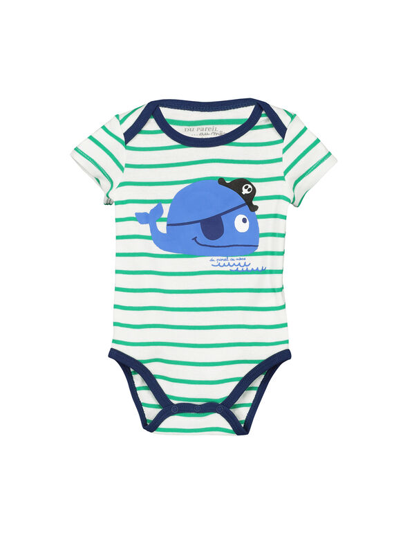 Body de mangas curtas bebé menino FEGABODBAL / 19SH14I2BDL099